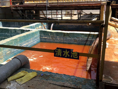 江西彭泽汇金再生铅冶炼厂处理二氧化硫的高浓水现场